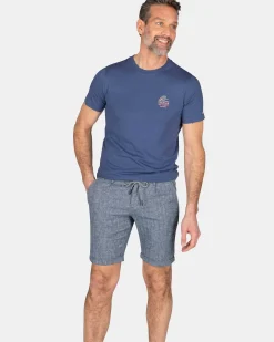 NZA New Zealand Auckland T-Shirts|T-Shirt Met Ronde Hals-Dusk Navy