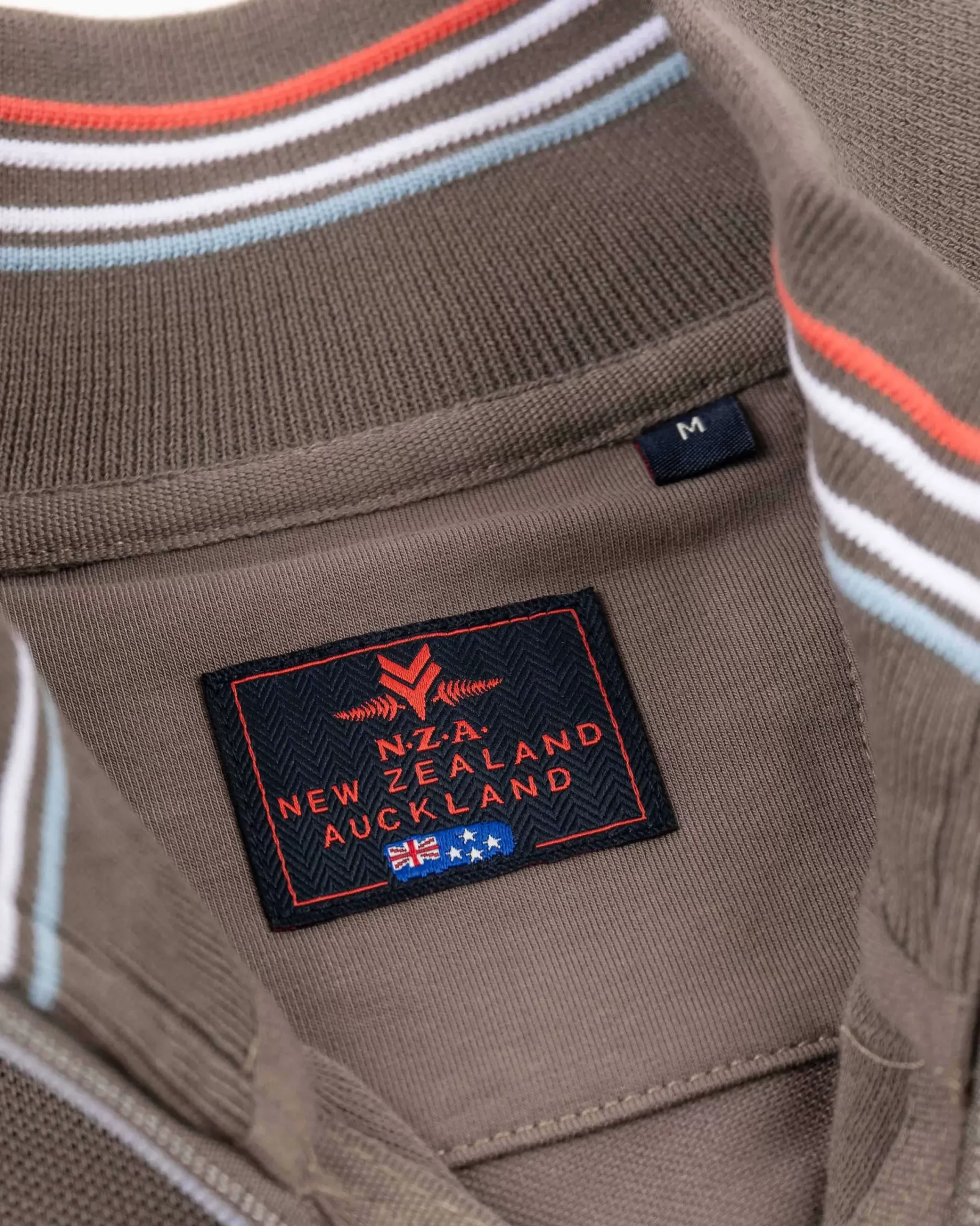 NZA New Zealand Auckland Sweats|Vest Met Gekleurde Bies-Misty Army