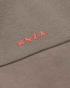 NZA New Zealand Auckland Sweats|Vest Met Gekleurde Bies-Misty Army