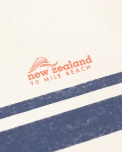 NZA New Zealand Auckland Sweats|Witte Sweater Met Blauwe Streep-Cream
